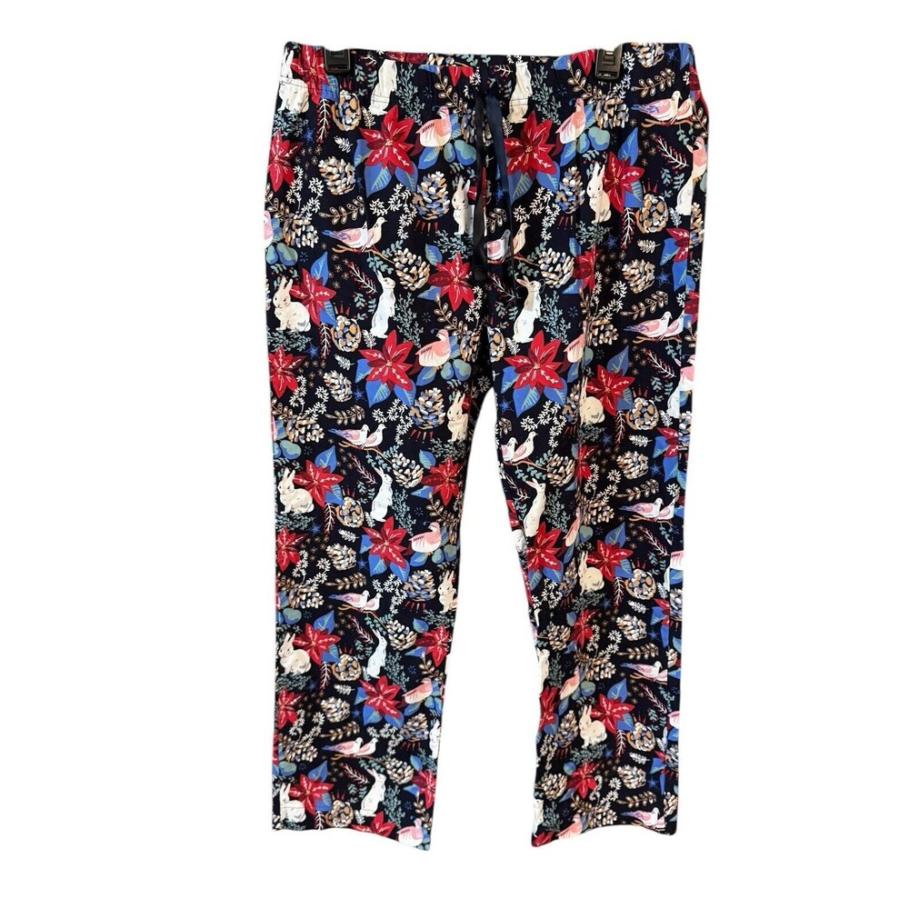 Vera Bradley Bunny Holiday Sleep Pants Women’s Size Medium
